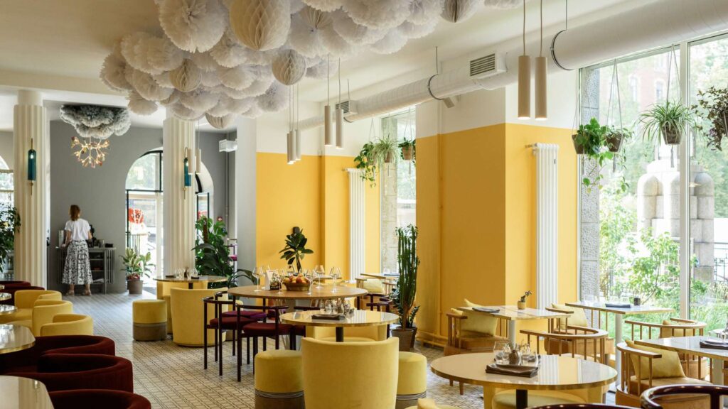Restaurante durante una asesoría gastronómica.